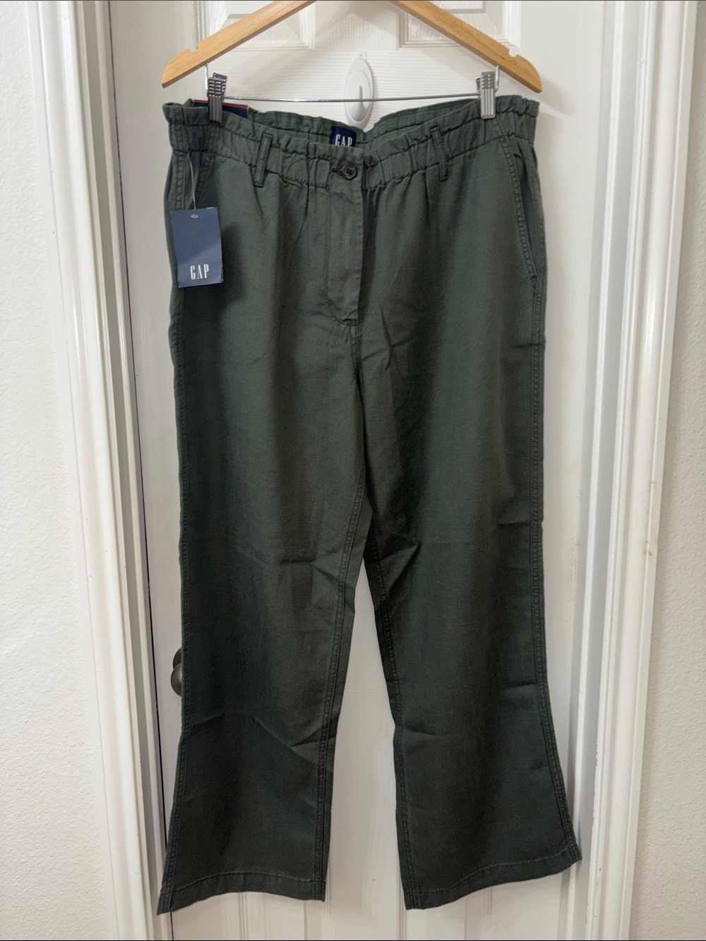 GAP Olive Green Drawstring Waist Chino Pants